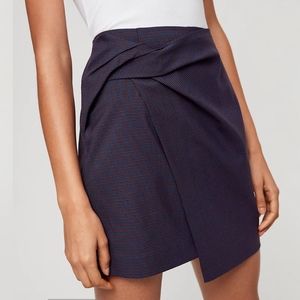 Aritzia Babaton Jethro Twisted Mini Skirt
